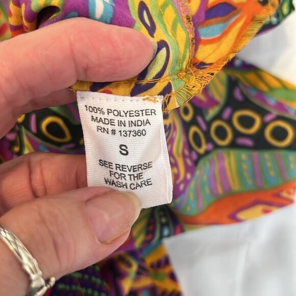 NWT Live 4 truth szS Colorful Leaf Print Two-Piece shorts with tube top set - Picture 6 of 17